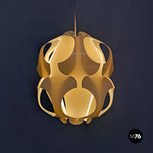 Load image into Gallery viewer, White plastic chandelier Big Lily model, 1960s