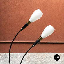 画像をギャラリービューアに読み込む, Curved floor lamp, 1950s