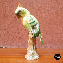 Load image into Gallery viewer, Polychrome ceramic parrot, 1960s