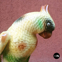 Load image into Gallery viewer, Polychrome ceramic parrot, 1960s