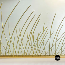 Load image into Gallery viewer, Mirror with brass frame and decorations by Crystal Art 1950s