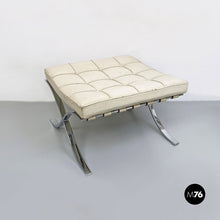 Load image into Gallery viewer, Barcelona pouf or footrest by Mies Van Der Rohe for Knoll, 1970s
