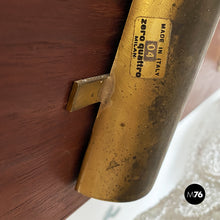 Charger l'image dans la galerie, Brass and glass leaves applique by Zero Quattro section of Fontana Arte, 1950s