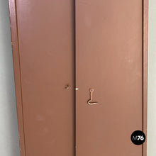 画像をギャラリービューアに読み込む, Floor mirror with matt brown painted wooden structure, 1980s