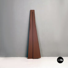 画像をギャラリービューアに読み込む, Floor mirror with matt brown painted wooden structure, 1980s