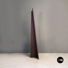 画像をギャラリービューアに読み込む, Floor mirror with matt brown painted wooden structure, 1980s