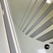 Load image into Gallery viewer, Neon backlit square mirror by Gianni Celada for Fontana Arte, 1970s