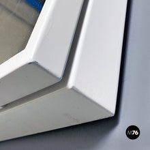 Load image into Gallery viewer, Neon backlit square mirror by Gianni Celada for Fontana Arte, 1970s