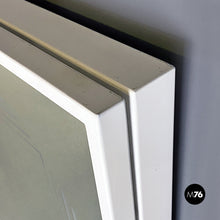 Load image into Gallery viewer, Neon backlit square mirror by Gianni Celada for Fontana Arte, 1970s