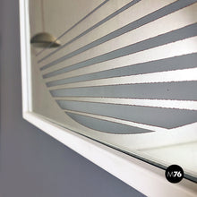 Load image into Gallery viewer, Neon backlit square mirror by Gianni Celada for Fontana Arte, 1970s