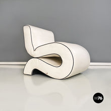 画像をギャラリービューアに読み込む, Leather armchair by Augusto Betti for Habitat Faenza, 1970s