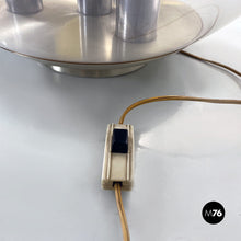 Load image into Gallery viewer, Aluminium and trasparent plastic sphere table or floor lamp, 1970s