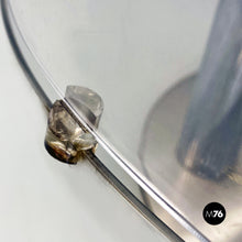 Load image into Gallery viewer, Aluminium and trasparent plastic sphere table or floor lamp, 1970s