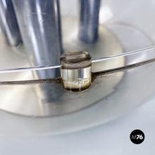 Load image into Gallery viewer, Aluminium and trasparent plastic sphere table or floor lamp, 1970s