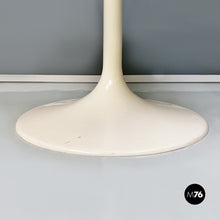 Load image into Gallery viewer, White plastic and wood round dining table, 1970s