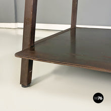 画像をギャラリービューアに読み込む, Italian modern metal table or consolle with two tops, 1990s