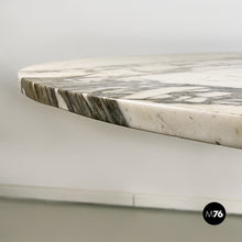 Load image into Gallery viewer, Marble, metal and brass details dining table, 1950s