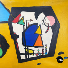 Load image into Gallery viewer, Anamnesi acrylic paint work on canvas by Lucio Del Pezzo, 1960s