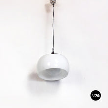 Load image into Gallery viewer, Opal glass and metal Omega chandelier by Vico Magistretti for Artemide, 1962