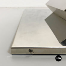 将图片加载到图库查看器,Chromed steel decorative wall lamp, 1970s