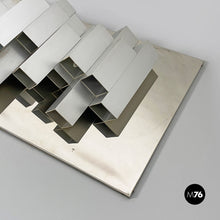 将图片加载到图库查看器,Chromed steel decorative wall lamp, 1970s
