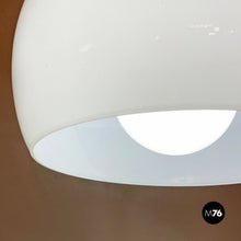 Load image into Gallery viewer, Opaline glass and metal Omega chandelier by Vico Magistetti for Artemide, 1962