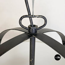 Load image into Gallery viewer, Opaline glass and metal Omega chandelier by Vico Magistetti for Artemide, 1962