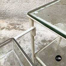 Carica l'immagine nel visualizzatore di Gallery, Glass and metal structure laboratory trolley on wheels, 1940s