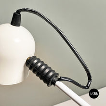 Load image into Gallery viewer, White and black metal adjustable table lamp, 1980s