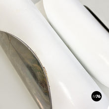 画像をギャラリービューアに読み込む, Curved metal sheet wall lamp, 1970s