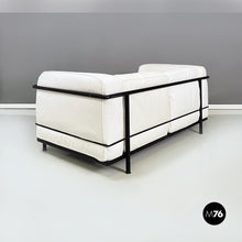 画像をギャラリービューアに読み込む, Lc2 sofa by Le Corbusier, Jeanneret and Perriand for Cassina, 1980s