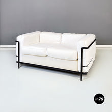 画像をギャラリービューアに読み込む, Lc2 sofa by Le Corbusier, Jeanneret and Perriand for Cassina, 1980s