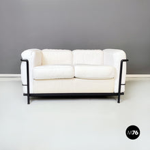 画像をギャラリービューアに読み込む, Lc2 sofa by Le Corbusier, Jeanneret and Perriand for Cassina, 1980s