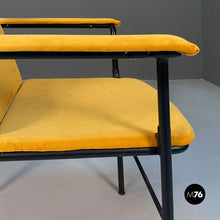Load image into Gallery viewer, Stackable Movie chair with armrest by Mario Marenco for Poltrona Frau, 1970s