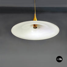 画像をギャラリービューアに読み込む, Metal Semi chandelier by Bonderup & Thorup for Fog & Morup, 1970s