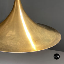 画像をギャラリービューアに読み込む, Metal Semi chandelier by Bonderup & Thorup for Fog & Morup, 1970s