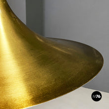 画像をギャラリービューアに読み込む, Metal Semi chandelier by Bonderup & Thorup for Fog & Morup, 1970s