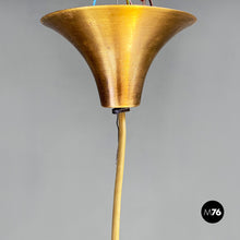 画像をギャラリービューアに読み込む, Metal Semi chandelier by Bonderup & Thorup for Fog & Morup, 1970s