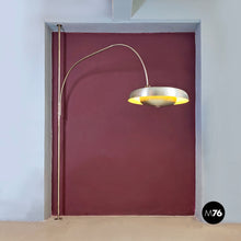 Load image into Gallery viewer, Metal telescopical arc lamp by Pirro Cuniberti for Sirrah, 1970s
