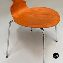 Load image into Gallery viewer, Solid wood and chromed legs Ant chair by Fritz Hansen, 1970s