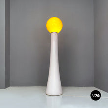 Load image into Gallery viewer, Plastic and yellow glass floor lamp by Annig Sarian for Kartell, 1970s