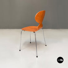 Load image into Gallery viewer, Solid wood and chromed legs Ant chair by Fritz Hansen, 1970s