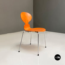 Load image into Gallery viewer, Solid wood and chromed legs Ant chair by Fritz Hansen, 1970s