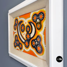 Load image into Gallery viewer, Abstract painting with relief motif, 1970s