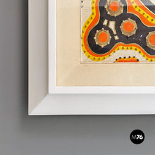 Load image into Gallery viewer, Abstract painting with relief motif, 1970s