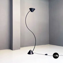 Charger l'image dans la galerie, Black metal and plastic Yang floor lamp by Bieffeplast, 1980s
