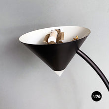 Charger l'image dans la galerie, Black metal and plastic Yang floor lamp by Bieffeplast, 1980s