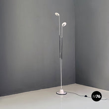 Load image into Gallery viewer, Black and white two lights floor lamp, 1980s.