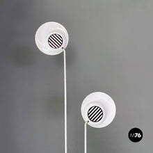 Load image into Gallery viewer, Black and white two lights floor lamp, 1980s.