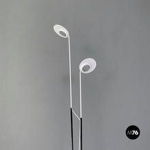 Load image into Gallery viewer, Black and white two lights floor lamp, 1980s.